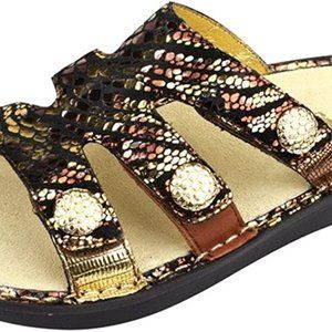 Alegria Venice Bronze Gleam Sandals Size EU39